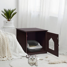 Load image into Gallery viewer, Sidetable Nightstand Weatherproof Multi-function Cat House-Brown