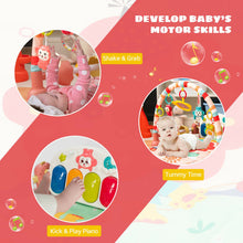 Load image into Gallery viewer, Baby Kick and Play Gym Mat Activity Center with Detachable Piano for Bedroom-Pink