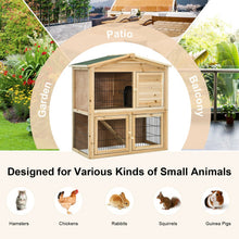 Load image into Gallery viewer, 35 Inch Wooden Chicken Coop with Ramp