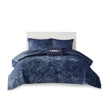 Load image into Gallery viewer, Olliix Felicia 100% Polyester Crushed Comforter Set By Intelligent Design ID10-1974
