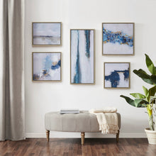 Load image into Gallery viewer, Blue Drift Framed Embellished Canvas Gallery 5Pc Set MT95C-0036A By Olliix