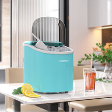 Load image into Gallery viewer, 2.2 L Portable Ice Cube Maker with Bullet Shaped Ice Cube-Blue