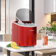 Load image into Gallery viewer, 2.2 L Portable Ice Cube Maker with Bullet Shaped Ice Cube-Red