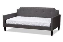 Load image into Gallery viewer, Baxton Studio Packer Modern and Contemporary Grey Fabric Upholstered Twin Size Sofa Daybed