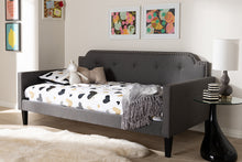 Load image into Gallery viewer, Baxton Studio Packer Modern and Contemporary Grey Fabric Upholstered Twin Size Sofa Daybed