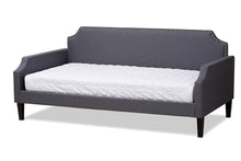 Load image into Gallery viewer, Baxton Studio Walden Modern and Contemporary Grey Fabric Upholstered Twin Size Sofa Daybed