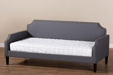 Load image into Gallery viewer, Baxton Studio Walden Modern and Contemporary Grey Fabric Upholstered Twin Size Sofa Daybed