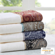 Load image into Gallery viewer, Aubrey 6 Piece Jacquard Towel Set MP73-7450 By Olliix