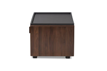 Load image into Gallery viewer, Baxton Studio Rikke Modern and Contemporary Two-Tone Gray and Walnut Finished Wood 2-Drawer Coffee Table