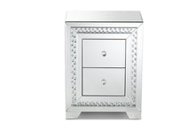 Load image into Gallery viewer, Baxton Studio Mina Modern and Contemporary Hollywood Regency Glamour Style Mirrored Three Drawer Nightstand Bedside Table