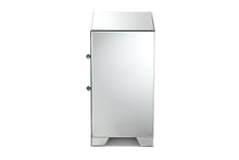 Load image into Gallery viewer, Baxton Studio Mina Modern and Contemporary Hollywood Regency Glamour Style Mirrored Three Drawer Nightstand Bedside Table