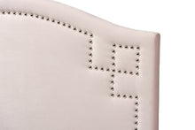 Load image into Gallery viewer, Baxton Studio Aubrey Modern and Contemporary Light Pink Velvet Fabric Upholstered Twin Size Headboard