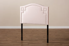 Load image into Gallery viewer, Baxton Studio Aubrey Modern and Contemporary Light Pink Velvet Fabric Upholstered Twin Size Headboard