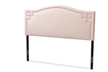 Load image into Gallery viewer, Baxton Studio Aubrey Modern and Contemporary Light Pink Velvet Fabric Upholstered King Size Headboard