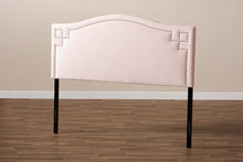 Load image into Gallery viewer, Baxton Studio Aubrey Modern and Contemporary Light Pink Velvet Fabric Upholstered Full Size Headboard