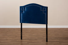 Load image into Gallery viewer, Baxton Studio Aubrey Modern and Contemporary Royal Blue Velvet Fabric Upholstered Twin Size Headboard