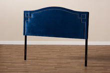 Load image into Gallery viewer, Baxton Studio Aubrey Modern and Contemporary Royal Blue Velvet Fabric Upholstered Queen Size Headboard