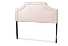 Load image into Gallery viewer, Baxton Studio Avignon Modern and Contemporary Light Pink Velvet Fabric Upholstered Full Size Headboard