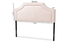 Load image into Gallery viewer, Baxton Studio Avignon Modern and Contemporary Light Pink Velvet Fabric Upholstered Full Size Headboard
