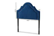 Load image into Gallery viewer, Baxton Studio Rita Modern and Contemporary Navy Blue Velvet Fabric Upholstered Twin Size Headboard