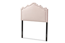 Load image into Gallery viewer, Baxton Studio Nadeen Modern and Contemporary Light Pink Velvet Fabric Upholstered Twin Size Headboard