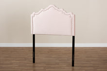 Load image into Gallery viewer, Baxton Studio Nadeen Modern and Contemporary Light Pink Velvet Fabric Upholstered Twin Size Headboard