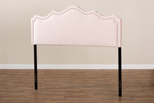 Load image into Gallery viewer, Baxton Studio Nadeen Modern and Contemporary Light Pink Velvet Fabric Upholstered King Size Headboard