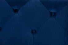 Load image into Gallery viewer, Baxton Studio Calvetti Modern and Contemporary Royal Blue Velvet Fabric Upholstered Button-Tufted Cocktail Ottoman