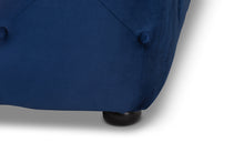 Load image into Gallery viewer, Baxton Studio Calvetti Modern and Contemporary Royal Blue Velvet Fabric Upholstered Button-Tufted Cocktail Ottoman