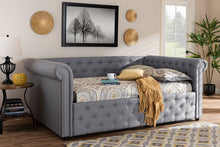 Load image into Gallery viewer, Baxton Studio Mabelle Modern and Contemporary Gray Fabric Upholstered Queen Size Daybed