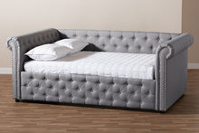Load image into Gallery viewer, Baxton Studio Mabelle Modern and Contemporary Gray Fabric Upholstered Queen Size Daybed