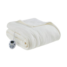 Load image into Gallery viewer, Fleece To Sherpa Heated Blanket - King ST54-0109 By Olliix