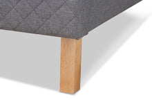 Load image into Gallery viewer, Baxton Studio Aneta Modern and Contemporary Grey Fabric Upholstered King Size Platform Bed