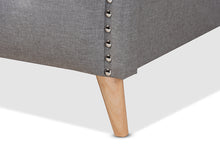 Load image into Gallery viewer, Baxton Studio Felisa Modern and Contemporary Grey Fabric Upholstered and Button Tufted King Size Platform Bed