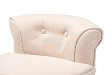 Load image into Gallery viewer, Baxton Studio Cerise Classic and Traditional Small Beige Fabric Upholstered Accent Chair