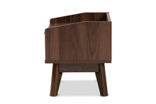 Load image into Gallery viewer, Baxton Studio Lena Mid-Century Modern Walnut Brown Finished 1-Drawer Wood Nightstand