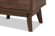 Load image into Gallery viewer, Baxton Studio Lena Mid-Century Modern Walnut Brown Finished 1-Drawer Wood Nightstand