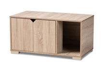 Load image into Gallery viewer, Baxton Studio Jasper Modern and Contemporary Oak Finished 2-Door Wood Cat Litter Box Cover House