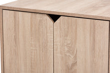 Load image into Gallery viewer, Baxton Studio Jasper Modern and Contemporary Oak Finished 2-Door Wood Cat Litter Box Cover House