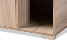 Load image into Gallery viewer, Baxton Studio Jasper Modern and Contemporary Oak Finished 2-Door Wood Cat Litter Box Cover House