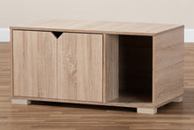 Load image into Gallery viewer, Baxton Studio Jasper Modern and Contemporary Oak Finished 2-Door Wood Cat Litter Box Cover House