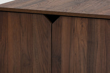 Load image into Gallery viewer, Baxton Studio Jasper Modern and Contemporary Walnut Brown Finished 2-Door Wood Cat Litter Box Cover House