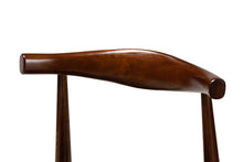 Load image into Gallery viewer, Baxton Studio Berlin Mid-Century Modern Black Faux Leather Upholstered Walnut Finished 5-Piece Wood Dining Set