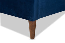 Load image into Gallery viewer, Baxton Studio Frida Glam and Luxe Royal Blue Velvet Fabric Upholstered Full Size Bed