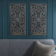 Load image into Gallery viewer, Botanical Panel Carved Wall 2 Piece Set - MP95B-0264