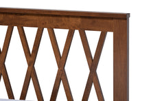 Load image into Gallery viewer, Baxton Studio Malene Mid-Century Modern Walnut Finished Wood Twin Size Platform Bed