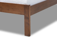 Load image into Gallery viewer, Baxton Studio Malene Mid-Century Modern Walnut Finished Wood Twin Size Platform Bed