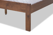 Load image into Gallery viewer, Baxton Studio Malene Mid-Century Modern Walnut Finished Wood Queen Size Platform Bed
