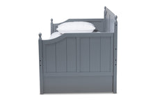 Load image into Gallery viewer, Baxton Studio Millie Cottage Farmhouse Grey Finished Wood Twin Size Daybed with Trundle