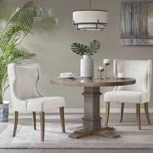 Load image into Gallery viewer, Madison Park Carson Carson Wood Frame (Non-Teak) Upholstered Dining Chair- Light Grey MP108-0987 By Olliix